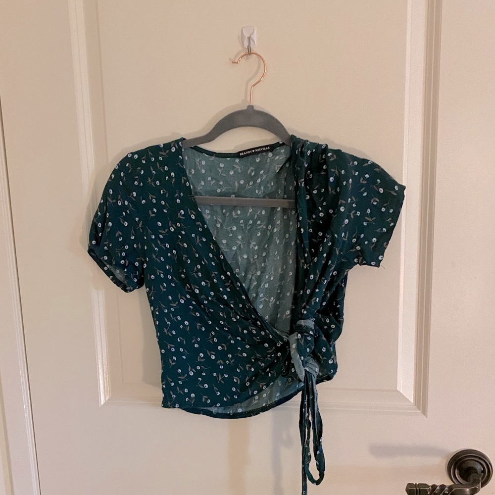 Brandy Melville front tie top.